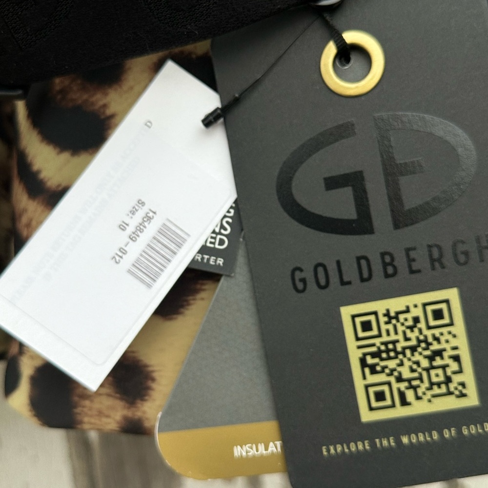NWT Goldbergh Felis Down Ski Jacket 8 Jaguar Belted M Leopard NEW Puffer Jungle - Picture 10 of 16